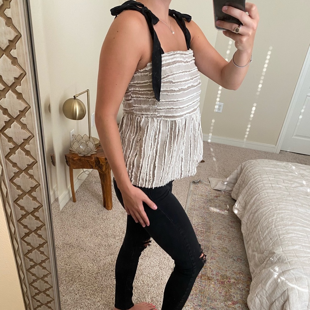 Anthropologie Maeve Textured Tank Top
